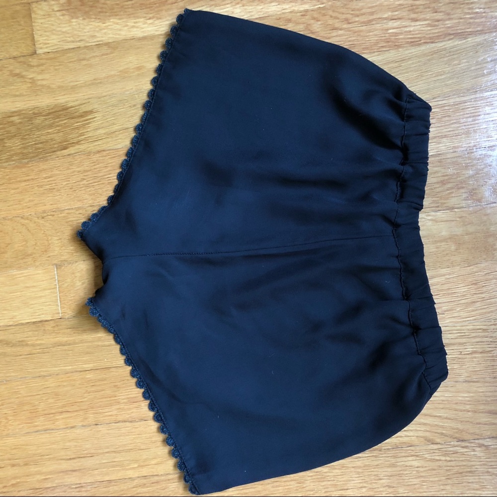 Brandy Melville black crepe shorts